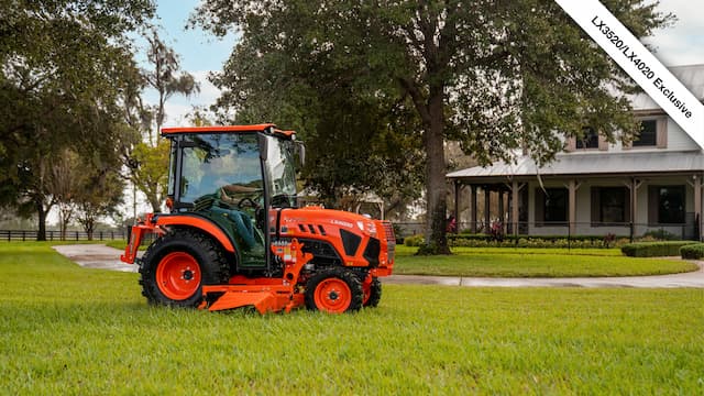 Increased travel speed: LX3520 and LX4020 models